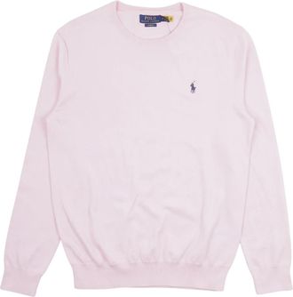 Polo Ralph Lauren Pullover met lange mouwen - Heren - Ronde hals truien - Roze - M - Katoen - Truien & Vesten