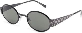 Gucci Gg1854S Zonnebril - unisex - Accessoires - Grijs - Maat: 51 MM