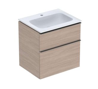 Keramag Keramag - Geberit Icon Set Mueble Lavabo Con Mueble Bajo Lavabo, 2 Cajones