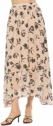 Alexia Admor Ella Floral Maxi Skirt in Ivory Floral at Nordstrom Rack, Size 12