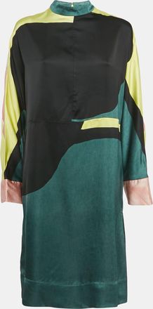 Marni Multicolor Satin Shift Dress