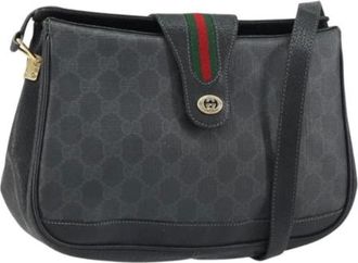 Gucci Pre-owned Cross Body Bags, female, Black, Size: ONE SIZE Pre-owned Plastic Cross Body Bag