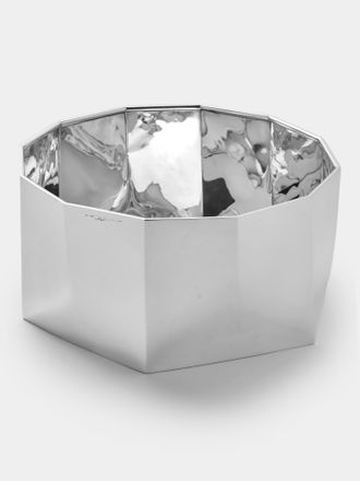 San Lorenzo 1971 Afra and Tobia Scarpa Polygonal Sterling Silver Vase (9in/23.5cm)