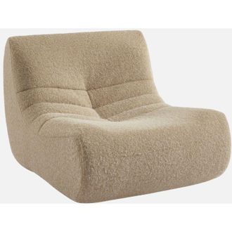 Sweeek Sweeek - Poltrona senza braccioli tessuto effetto alpaca,1 posto