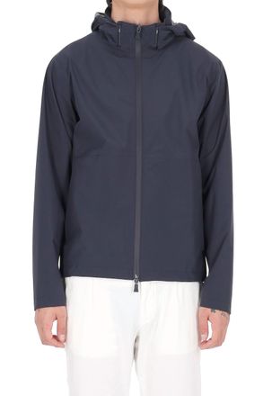 Herno Waterproof Short Technical Jacket with Removable Hood