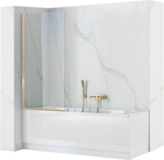 Rea Rea - Mampara De Ba&ntilde;era Elegant Oro 80