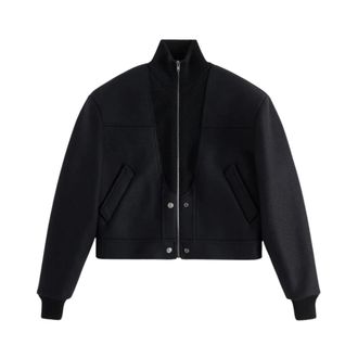 Maison Margiela Giacca Bomber in Lana Vergine - - Jackets - Donna - Nero - S