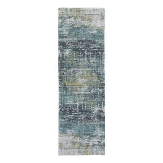 Louis De Poortere Alfombra de poli&eacute;ster azul, 80x250 cm