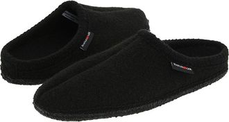 Haflinger AS Classic Slipper Slippers Black : EU 41 (US Mens 8 - Womens 10) Medium, Wool