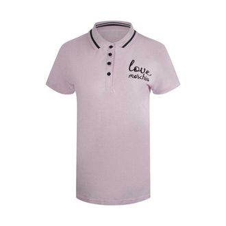Love Moschino Dames/Dames Geborduurd Logo Poloshirt (Roze)