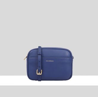 Paul Costelloe Womens Cooper Leather Cross Body Bag - Blue - One Size