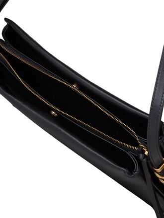 Pinko Womens Crossbody Bag Black Calfskin Leather Crossbody-bags
