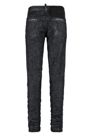Dsquared2 Womens Jennifer 5-Pocket Jeans Black Cotton Straight-Leg
