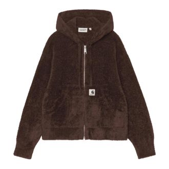 Carhartt Work in Progress Maine Active Sweater Jacket - Sweatshirts & Hoodies - Mujer - Marr&oacute;n - XS