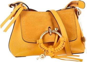 Chlo&eacute; Pre-owned Handbags, female, Yellow, Size: ONE SIZE Pre-owned Mini Joan Shoulder Bag
