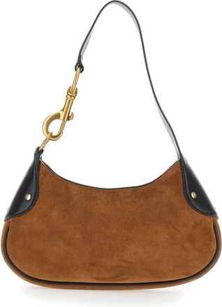 Mulberry Hackney Schoudertas - Dames - Schoudertassen - Bruin - ONE Size - Su&egrave;de - Tassen