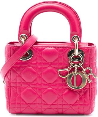 Dior Pre-owned Dior Mini Lambskin Cannage Lady Dior Ladies UFEQZF4LJ089Y07K