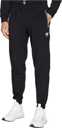 Emporio Armani Stretch joggingbroek - Heren - Sweatpants - Zwart - L - Broeken