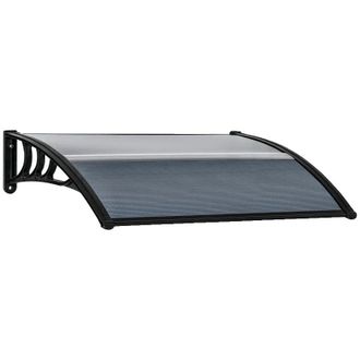 OEM Toldo Para Lluvia, Tejido Impermeable, Resistente A Los Rayos Uv, Dimensiones 100 X 75 X 23 Cm, Kit De Montaje Completo, Apto Para Ventanas Y Puertas