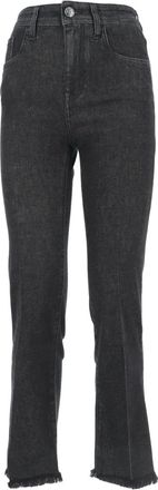 Jacob Cohen frayed-hem jeans - Black