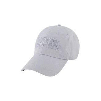 Alexander McQueen Hats & Caps, female, Gray, ONE SIZE, Cotton hats