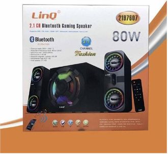 Trade Shop Trade Shop - Sistema Altoparlanti Speaker Casse Bluetooth Gaming 2.1ch Luce Led 80w 2197607