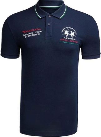 La Martina Heren, Tops, Blauw, Maat: 2XL