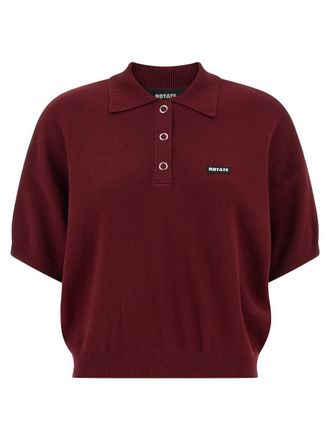 Rotate Slinky Knit Polo Shirt