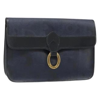 Dior Pre-owned Vintage Clutch Bag - Dames - Pre-owned - Blauw - Maat: ONE Size Leer