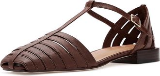 Bernardo Brighton Womens Flat Shoes Mahogany : 6.5 M, Leather