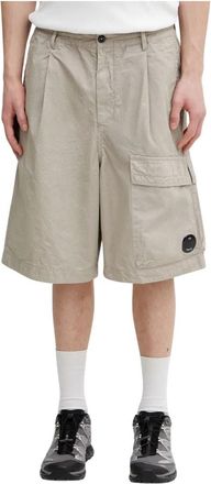C.P. Company Lange Shorts - Heren - Korte Broeken - Grijs - XL - Katoen - Korte Broeken