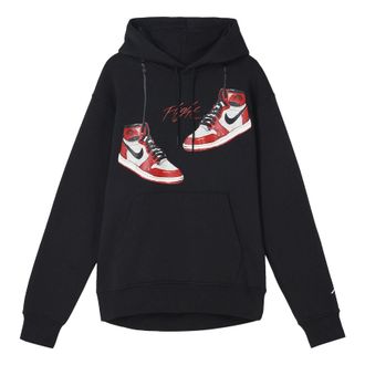 Nike Jordan Air Jordan Hoodie Jordan 1 Chicago Black FD0569-010