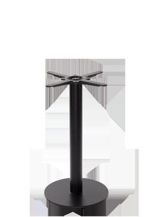 Netfurniture Black Cast Iron Round Table Base - Small - Height - 730 mm