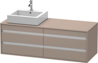 Duravit Duravit - Ketho M&oacute;dulo Mural 6657, 4 Cajones, 1400mm, Para 1 Lavabo