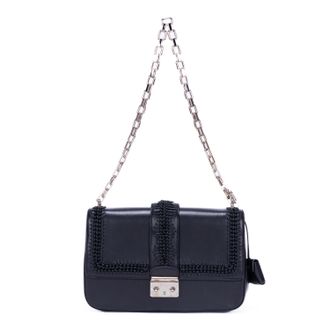 Dior Pre-owned Womens Miss Flap Shoulder Bag - Black - One Size