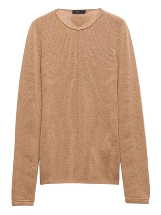 Prada: Brown Crew Neck Sweaters now up to −52% | Stylight 