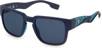 Fila Sportieve en trendy zonnebrillencollectie - Heren - Zonnebrillen - Blauw - 53 MM - Accessoires