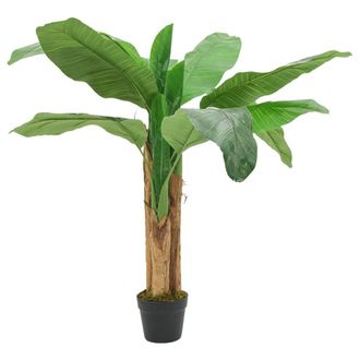 vidaXL Rbol De Pl&aacute;tano Artificial 9 Hojas Verde 120 Cm Vidaxl
