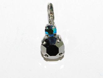 Mariana Womens Galaxy Audrey Earrings In Silver/ Blue