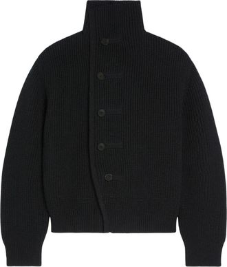 Dries Van Noten Marino Cardigan - Heren - Vesten - Zwart - L - Wol - Truien & Vesten