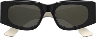 Gucci GG1664S001 Square Full Rim Sunglasses - Black