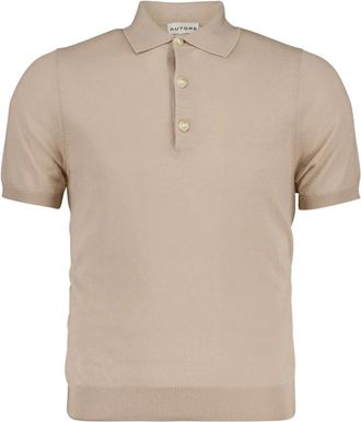 Autore Aberg Polo - Heren - Polos - Beige - 2XL - Wol - Tops