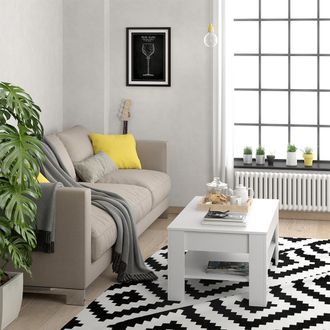 Vicco Mesa De Centro Milan, Blanco, 92.2 X 65 Cm Vicco