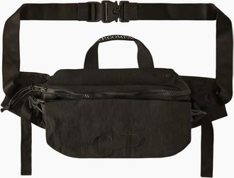 C.P. Company Mens Plain Paper Touch Waistbag - Black - Size: UNI