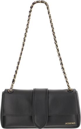 Jacquemus Nappa Leather Flap Bag With Chain And Leather Handle