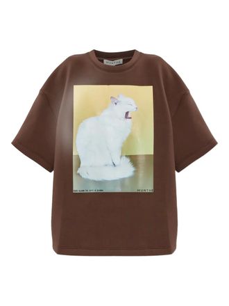 Munthe T-shirt in cotone con stampa grafica - Marrone