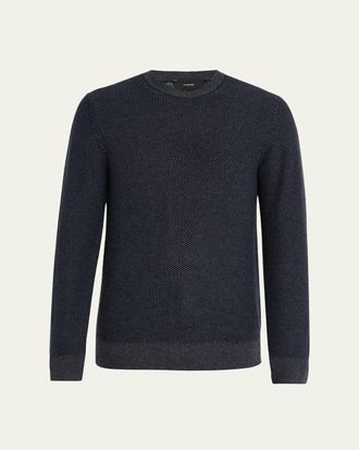 Vince Mens Geometric Jacquard Sweater