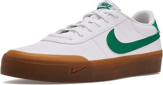 Nike Court Shot Mens Cross Training Shoes White/Malachite/Gum Medium Brown : 10.5 M, Synthetic