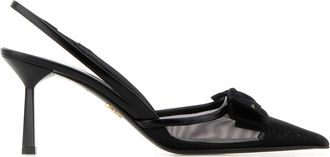 Prada Black Mesh Pumps
