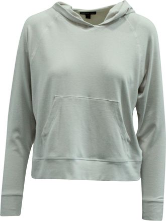 James Perse Oversized Hoodie in White Cotton